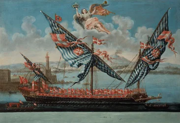 Galeere von Emmanuel de Rohan-Polduc, Großmeister des Ordens von St. Johannes von Jerusalem, ca. 1780-85